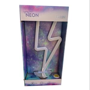 Urban Shop Lightning Bolt LED Neon Tabletop Light Night Light